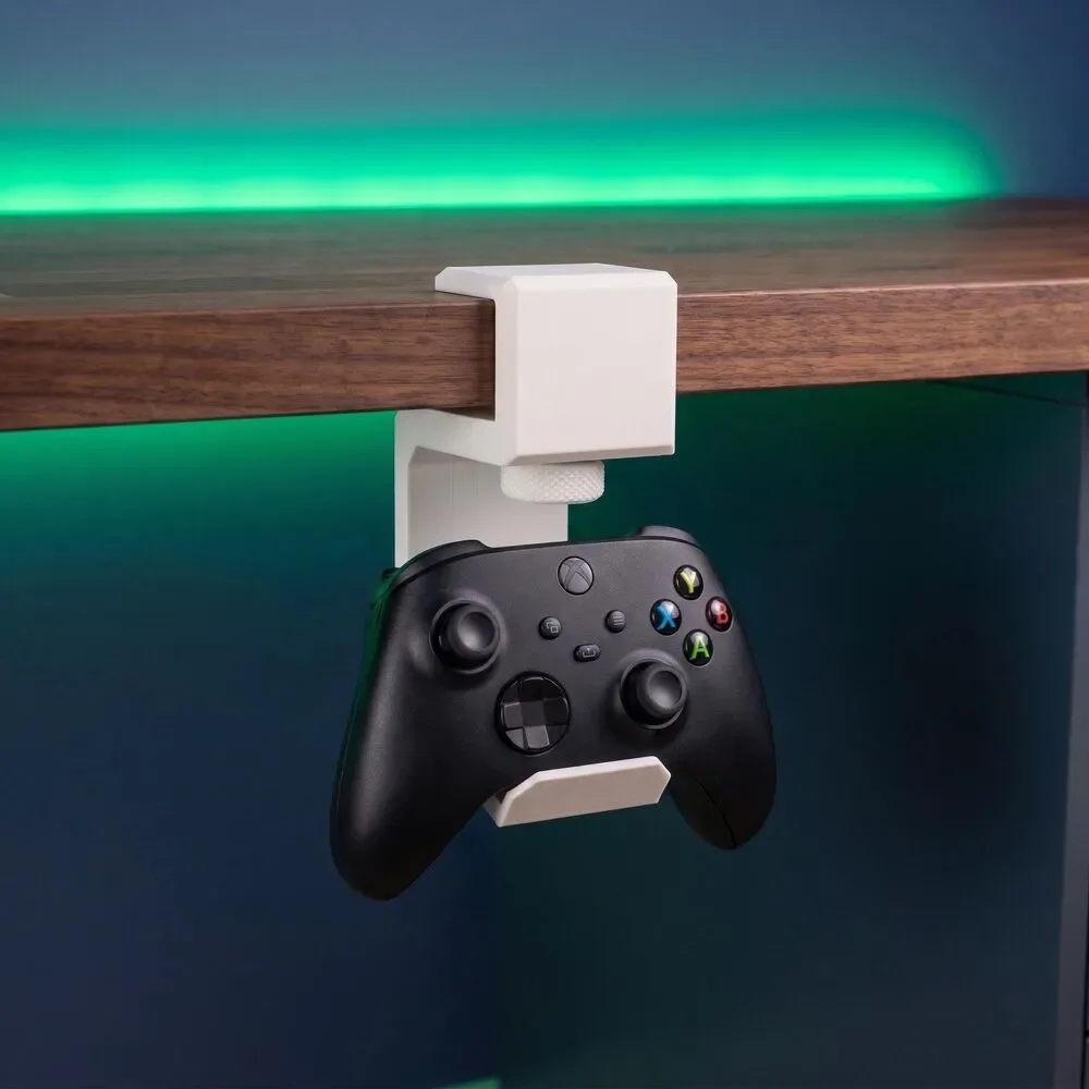 Clamp-On Controller Holder, Xbox PlayStation Desk Mount, Gaming Organize